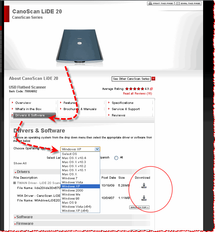 canon canoscan lide 20 driver for windows 7